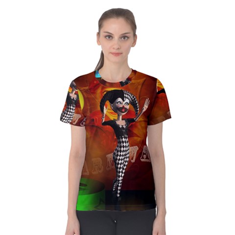 Cute Little Harlequin Women s Cotton Tee by FantasyWorld7