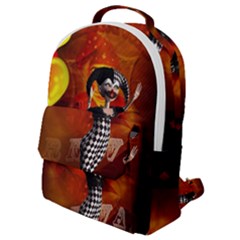 Cute Little Harlequin Flap Pocket Backpack (small) by FantasyWorld7