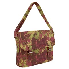 Tropical Vintage Floral Artwork Print Buckle Messenger Bag by dflcprintsclothing