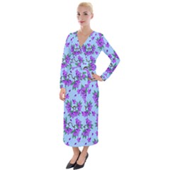 Jacaranda Velvet Maxi Wrap Dress by VeataAtticus