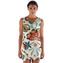 Baatik Print  Wrap Front Bodycon Dress View1