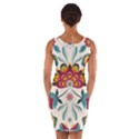 Baatik Print  Wrap Front Bodycon Dress View2