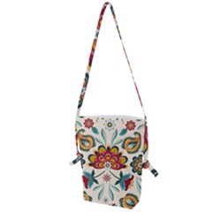 Baatik Print  Folding Shoulder Bag by designsbymallika