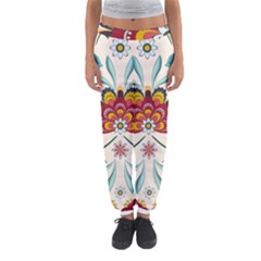 Baatik Print  Women s Jogger Sweatpants by designsbymallika