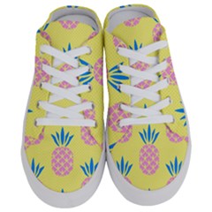 Summer Pineapple Seamless Pattern Half Slippers by Sobalvarro