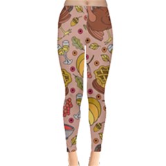 Thanksgiving Pattern Leggings  by Sobalvarro