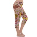 Thanksgiving Pattern Lightweight Velour Capri Yoga Leggings View3