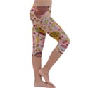 Thanksgiving Pattern Kids  Lightweight Velour Capri Leggings  View3