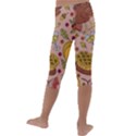 Thanksgiving Pattern Kids  Lightweight Velour Capri Leggings  View4