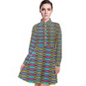 Seamless Tile Pattern Long Sleeve Chiffon Shirt Dress View1