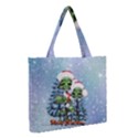 Merry Christmas, Funny Mushroom With Christmas Hat Medium Tote Bag View2