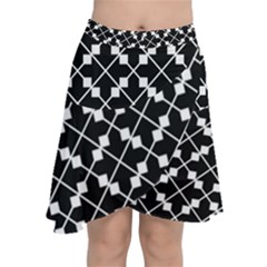 Abstract Background Arrow Chiffon Wrap Front Skirt by HermanTelo