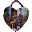 Cute Dark Fairys With Cat Giant Heart Shaped Tote View2