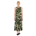 Dark Green Camouflage Army Sleeveless Maxi Dress View2