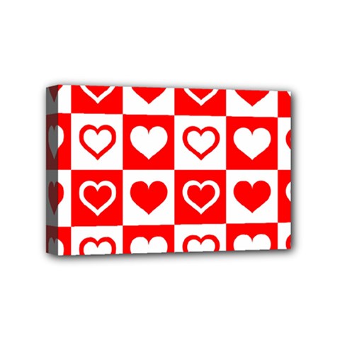 Background Card Checker Chequered Mini Canvas 6  X 4  (stretched) by Sapixe