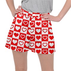 Background Card Checker Chequered Ripstop Shorts by Sapixe