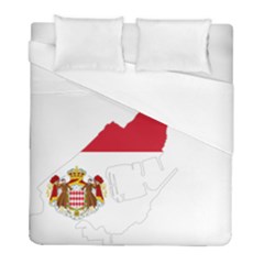 Monaco Country Europe Flag Borders Duvet Cover (full/ Double Size) by Sapixe