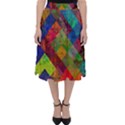 Abstract Colored Grunge Pattern Classic Midi Skirt View1