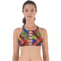 Abstract Colored Grunge Pattern Perfectly Cut Out Bikini Top View1