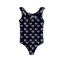 Patchwork Heart Black Kids  Frill Swimsuit View1