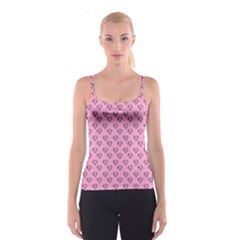 Heart Face Pink Spaghetti Strap Top by snowwhitegirl