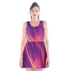 Abstrait Lumière Scoop Neck Skater Dress by kcreatif