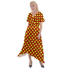 Rby 84 Cross Front Sharkbite Hem Maxi Dress by ArtworkByPatrick