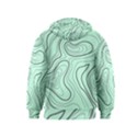 GREEN LINES PATTERN Kids  Zipper Hoodie View2