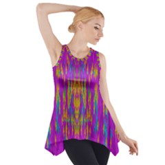 Festive Rainbow, Season To Wear Popart Side Drop Tank Tunic by pepitasart