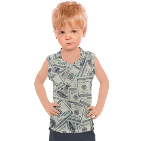 100 Dollar Bills Kids  Sport Tank Top by myuique