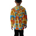 Cute Tiger Pattern Kids  Hooded Windbreaker View2