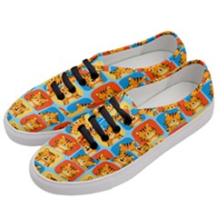 Cute Tiger Pattern Women s Classic Low Top Sneakers by designsbymallika