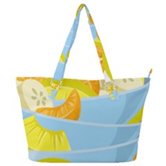 Salad Fruit Mixed Bowl Stacked Full Print Shoulder Bag by HermanTelo