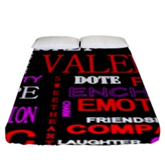 Love Friendship Friends Heart Fitted Sheet (king Size) by HermanTelo