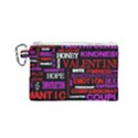 Love Friendship Friends Heart Canvas Cosmetic Bag (Small) View1