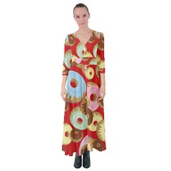 Donut  Button Up Maxi Dress by designsbymallika