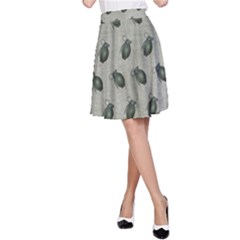 Army Green Hand Grenades A-line Skirt by McCallaCoultureArmyShop