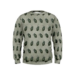 Army Green Hand Grenades Kids  Sweatshirt by McCallaCoultureArmyShop