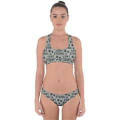 Army Stong Military Cross Back Hipster Bikini Set by McCallaCoultureArmyShop