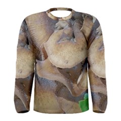 Close Up Mushroom Abstract Men s Long Sleeve Tee by Fractalsandkaleidoscopes