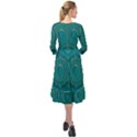 Over The Calm Sea Is The Most Beautiful Star Ruffle End Midi Chiffon Dress View2