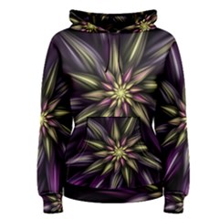 Fractal Flower Floral Abstract Women s Pullover Hoodie by HermanTelo