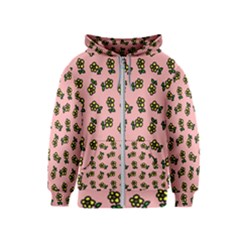 Daisy Pink Kids  Zipper Hoodie by snowwhitegirl