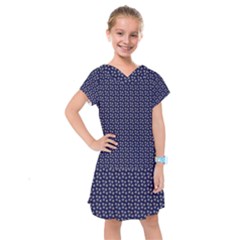 Grey Star Navy Blue Kids  Drop Waist Dress by snowwhitegirl