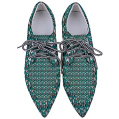 Chrix Pat Teal Women s Pointed Oxford Shoes by snowwhitegirl