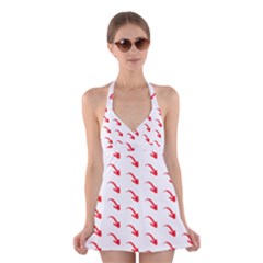 Create Your Own Custom Online Full Print Blank Template Halter Dress Swimsuit  by startdesign