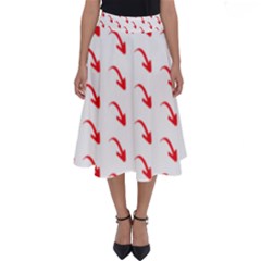 Create Your Own Custom Online Full Print Blank Template Perfect Length Midi Skirt by startdesign