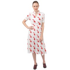 Create Your Own Custom Online Full Print Blank Template Keyhole Neckline Chiffon Dress by startdesign