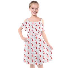 Create Your Own Custom Online Full Print Blank Template Kids  Cut Out Shoulders Chiffon Dress by startdesign