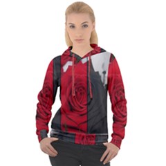 Roses Rouge Fleurs Women s Overhead Hoodie by kcreatif